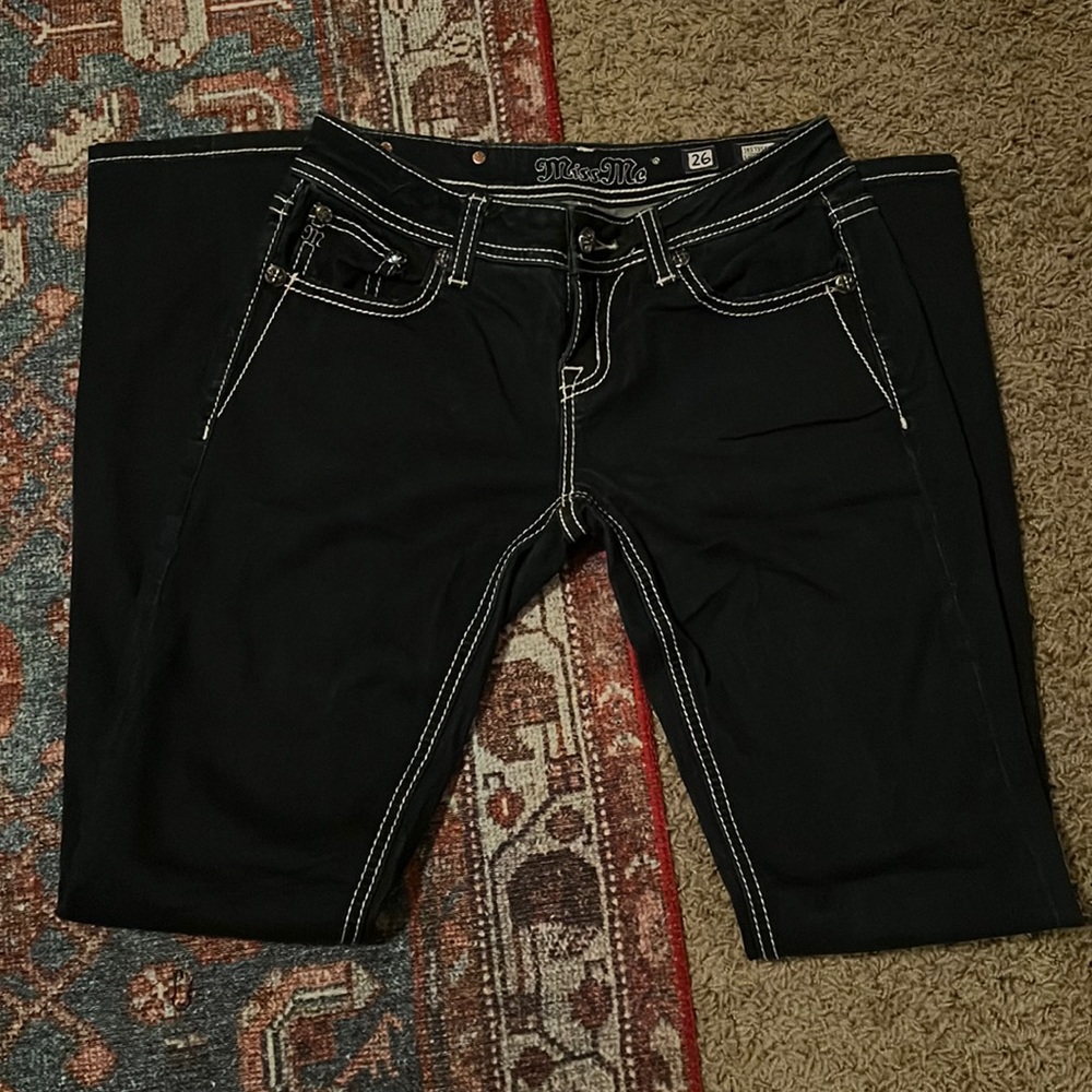 Miss me skinny jeans dark wash